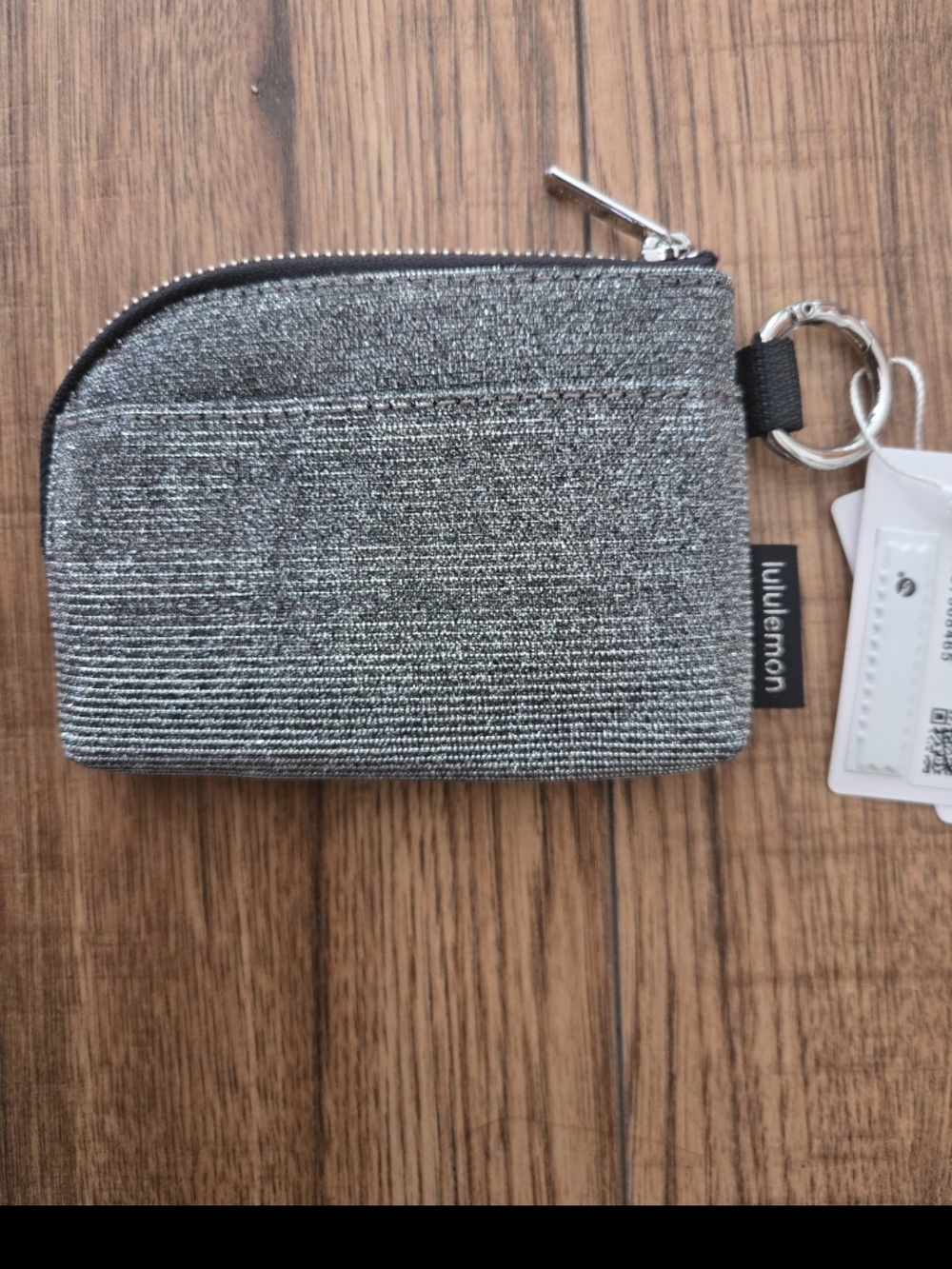 Lululemon Card Pouch/wallet, Silver Glitter Nwt - Picture 2 of 4